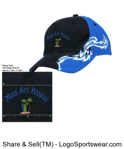 Port Authority Colorblock Racing Cap with Flames Design Zoom